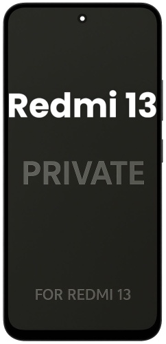 Стекло PROMAX для Redmi Redmi 13 PRIVATE-LUX черный