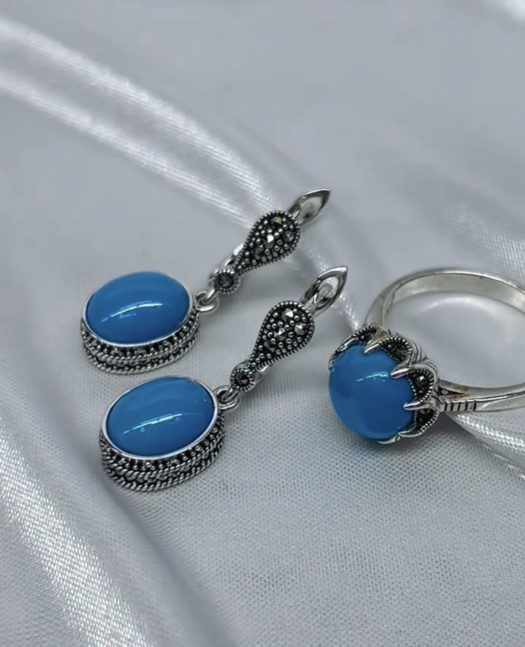 Dendera Jewelry С9258709 вес 12 г серебро, бирюза