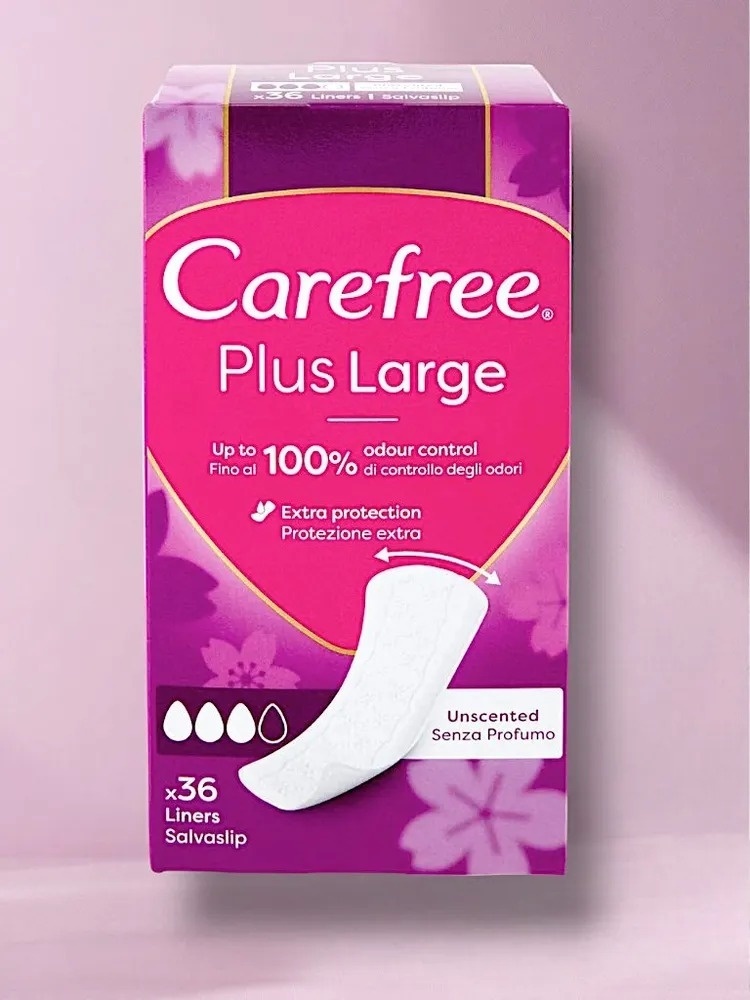 Carefree прокладки ежедневные Plus large delicata 36 шт