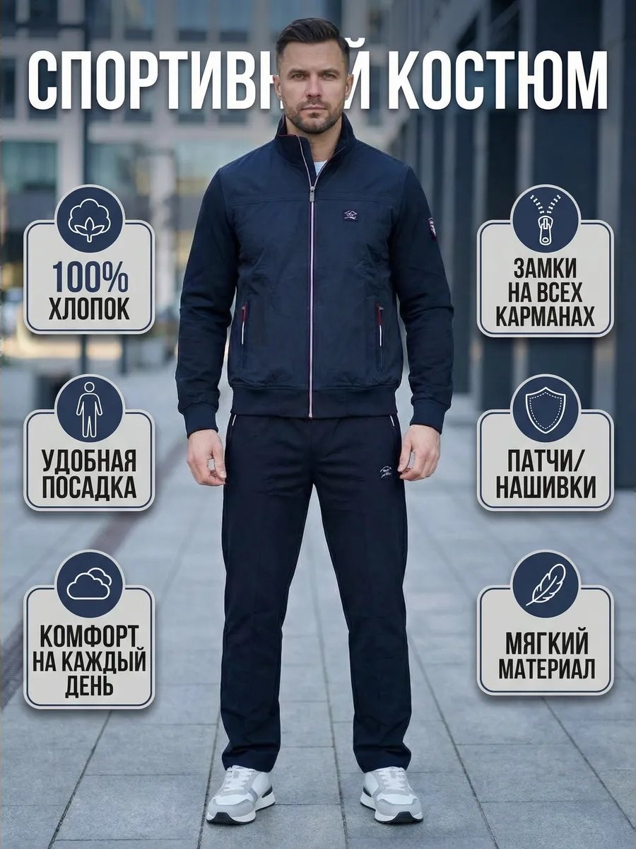 Спортивный костюм темно-синий