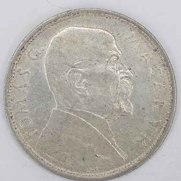 Монета сувенирная Чехословакии, серебро, 10 крон, 1928 год, 10 лет независимости, Томаш Масарик 1928 1 шт 30 мм