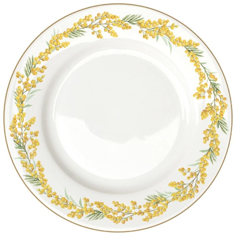 Тарелка Easy Life (R2S) Mimosa 26.5 см, 1 шт, фарфор