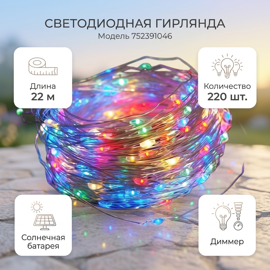 Уличный светильник подвесной 22 см