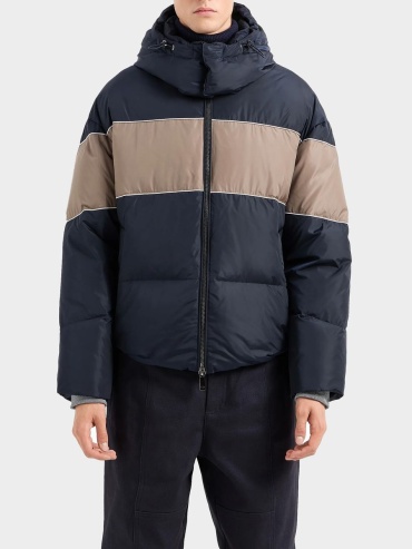 Пуховик Armani Exchange темно-синий
