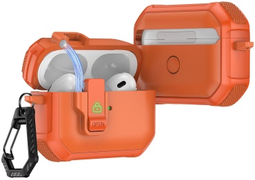 Чехол BOGEMA для Apple AirPods Pro 3 оранжевый