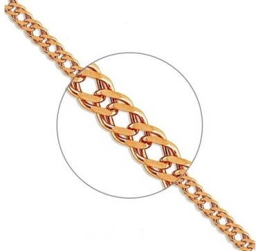 MANAR GOLD MNR_SH-87W3304 длина 20 см, вес 4 г золото, плетение бисмарк
