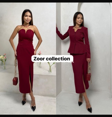 Костюм повседневный FASHION бордовый