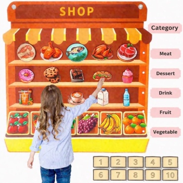 Сортер Brain up toys Фетр-коврик Супермаркет, 90*75см