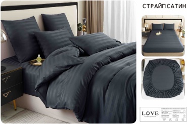 Комплект GOOD SLEEP Novera home 2-спальный страйп-сатин, 4 наволочки: 50x70 см, 70x70 см