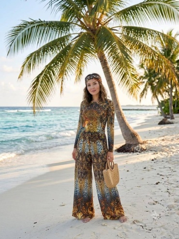Купальник раздельный Medina style коралловый, нюд