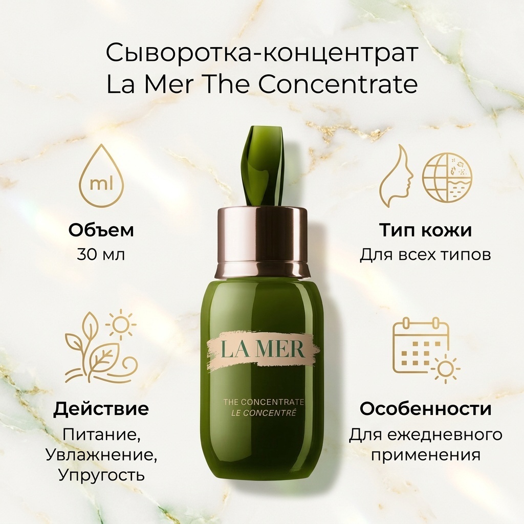 LA MER сыворотка-концентрат The Concentrate Advanced Formula для лица 30 мл