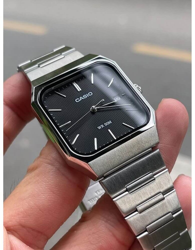 Кварцевые CASIO MTP-B185D-1AVDF нержавеющая сталь