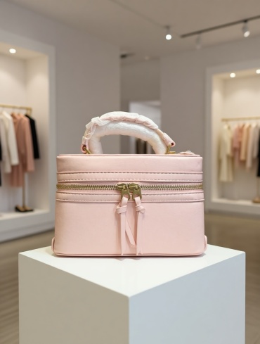 Сумка бочонок LuA brand искусственная кожа розовый