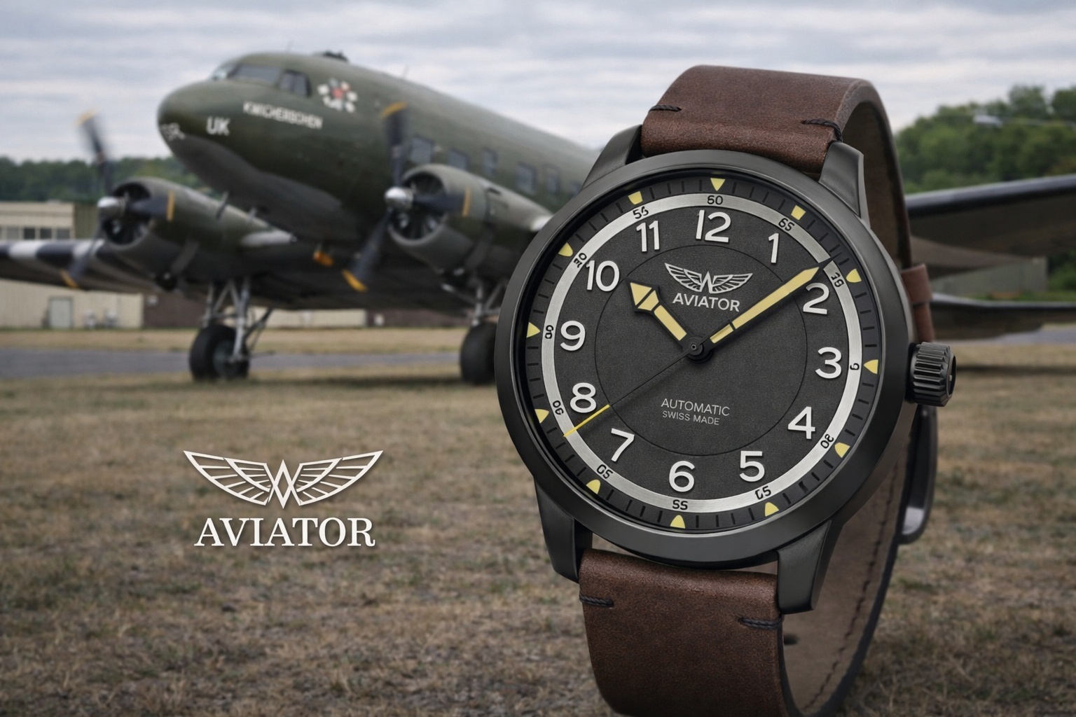 Механические Aviator V.3.31.7.229.4 нержавеющая сталь