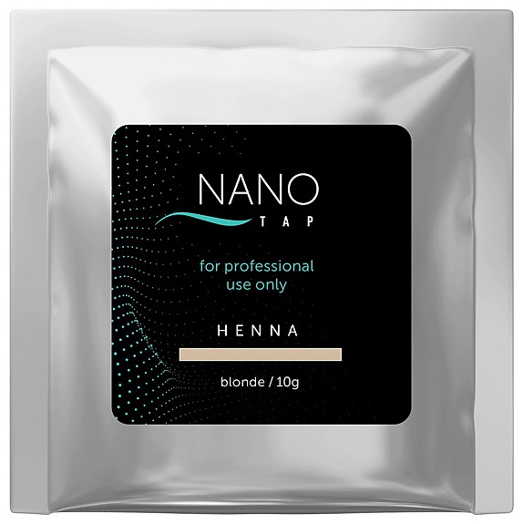 Nano Tap Хна для бровей в саше хна blonde (русый) 10