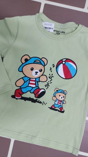 Лонгслив Patika life kids зеленый
