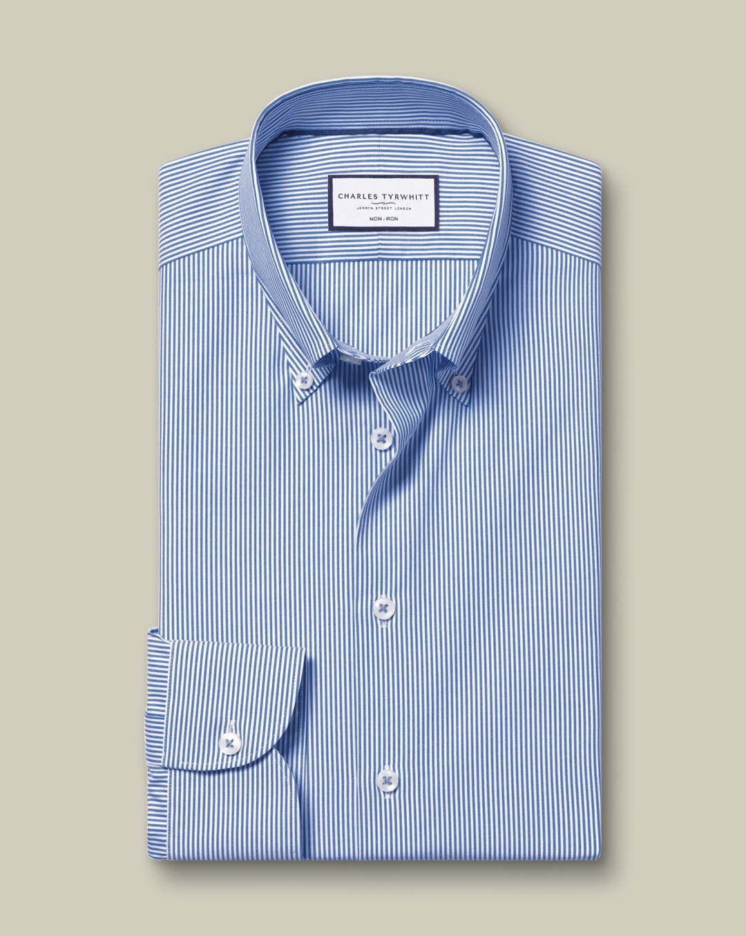 Рубашка приталенная Charles Tyrwhitt синий