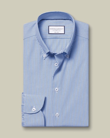 Рубашка приталенная Charles Tyrwhitt синий