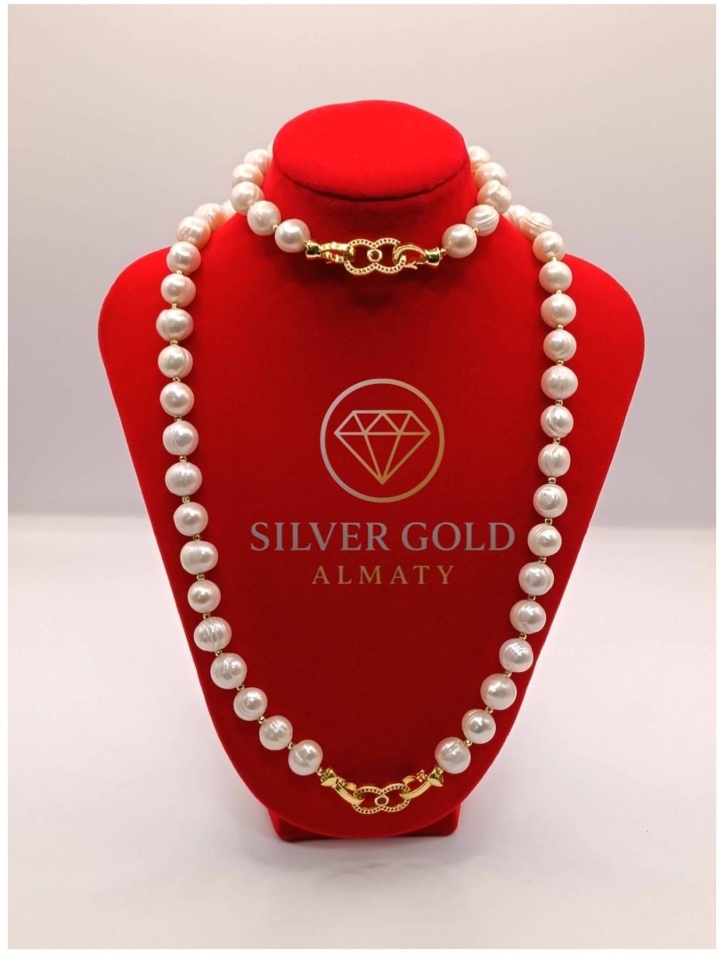 Цепочка на тело Silver Gold Almaty ювелирный сплав, жемчуг
