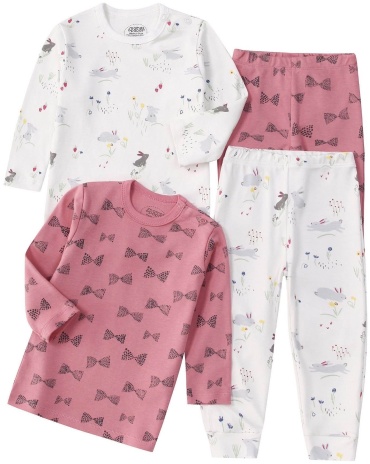Комплект carters love белый, темно-розовый