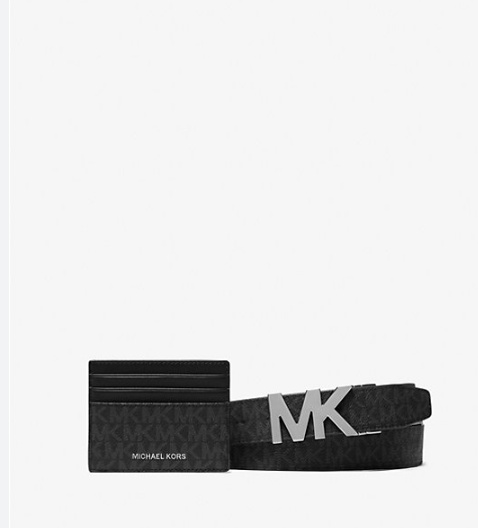 Ремень Michael Kors искусственная кожа 90 см черный