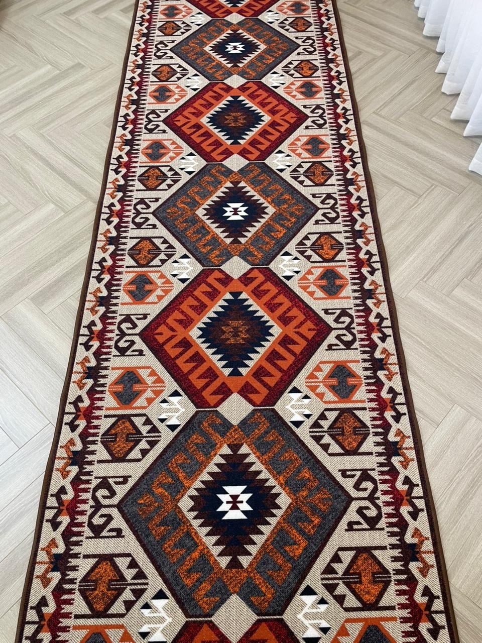 Ковровая дорожка S&M Сomfort безворсовая, полипропилен, 100 см x 2.5 м