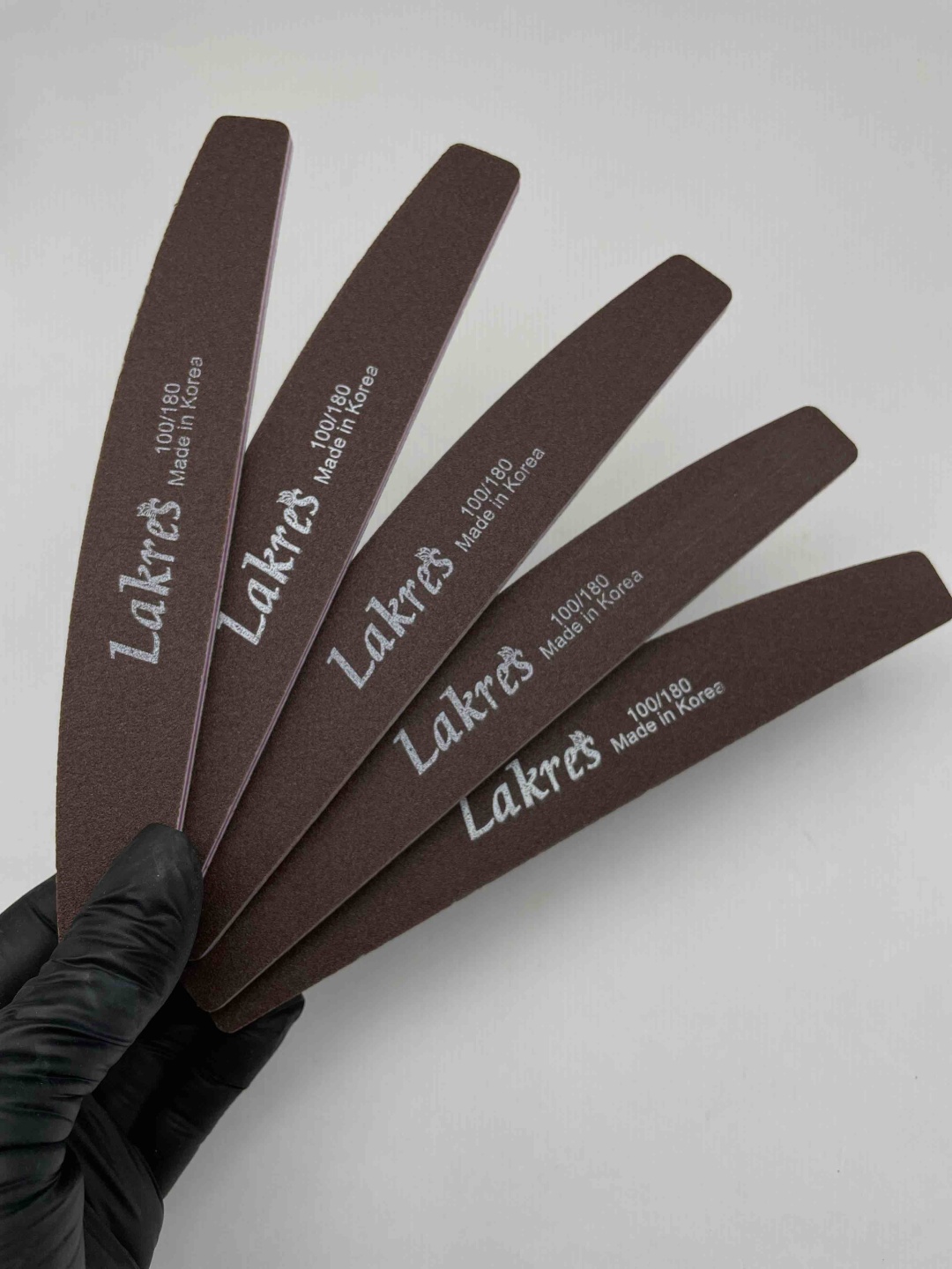 LAKRES маникюрная пилка 100/180 грит 50 шт