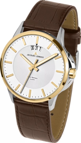 Кварцевые JACQUES LEMANS 1-1540H сталь