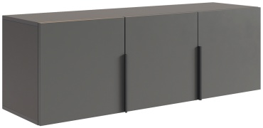 Шкаф антресольный Mebelson Баско, 120x40х34.9 см, графит