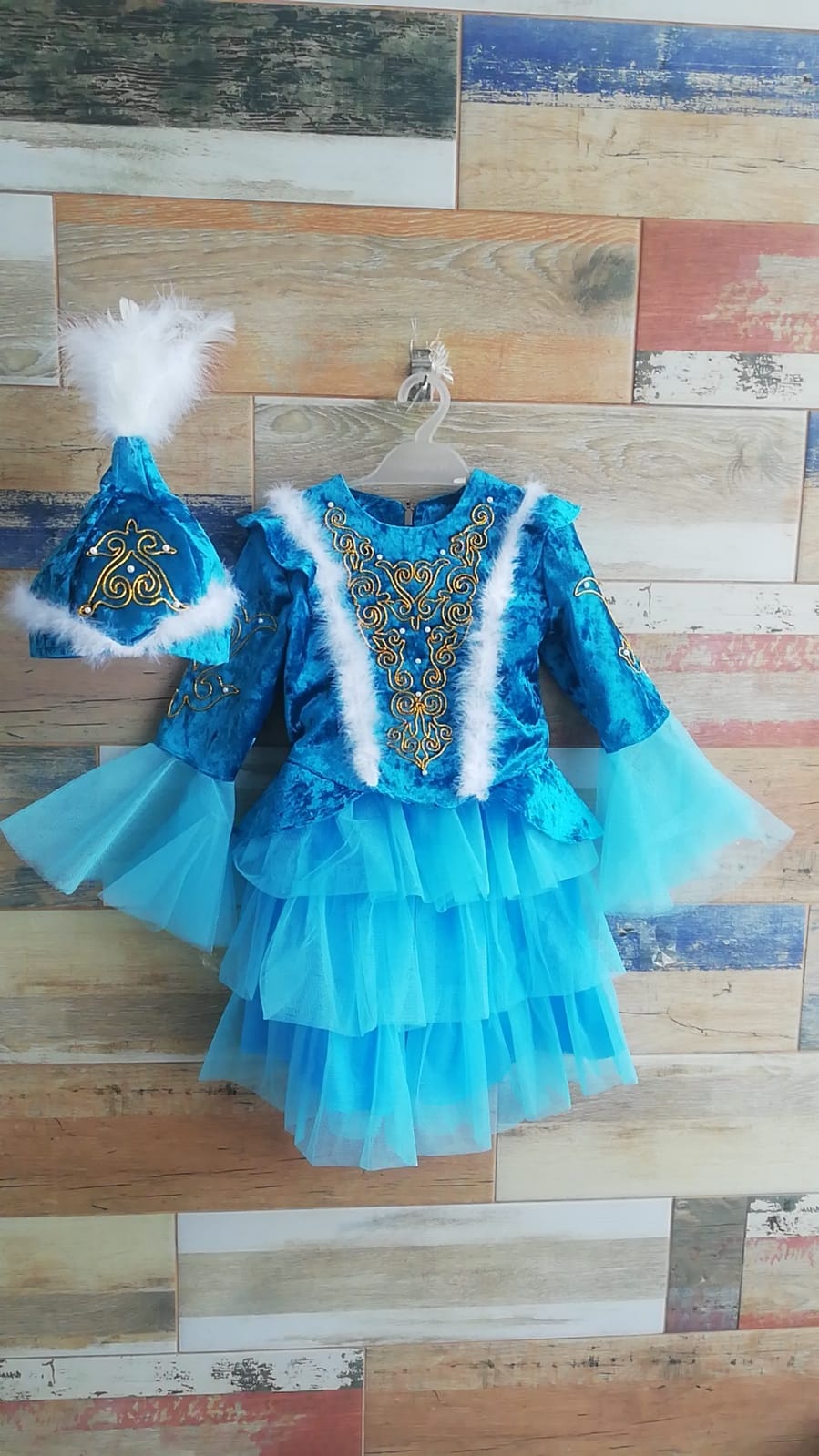 Национальный костюм Fashion collection бирюзовый