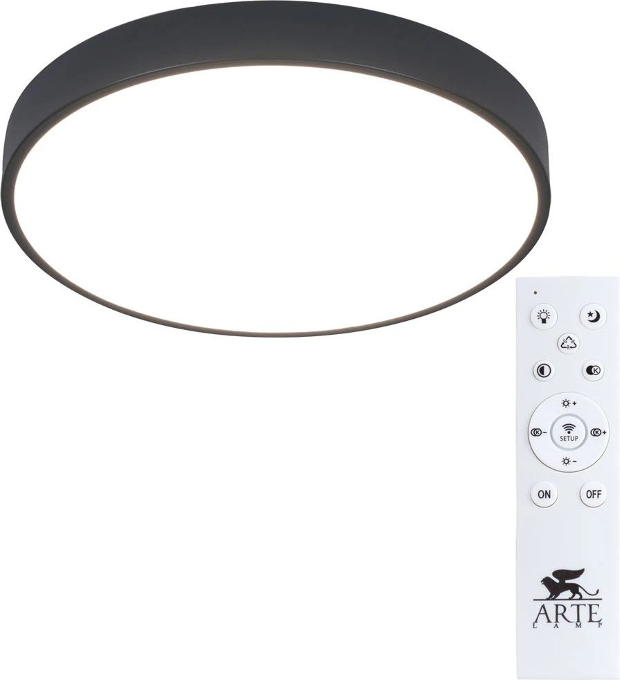 Светильник потолочный Arte Lamp LED 60 Вт черный, белый