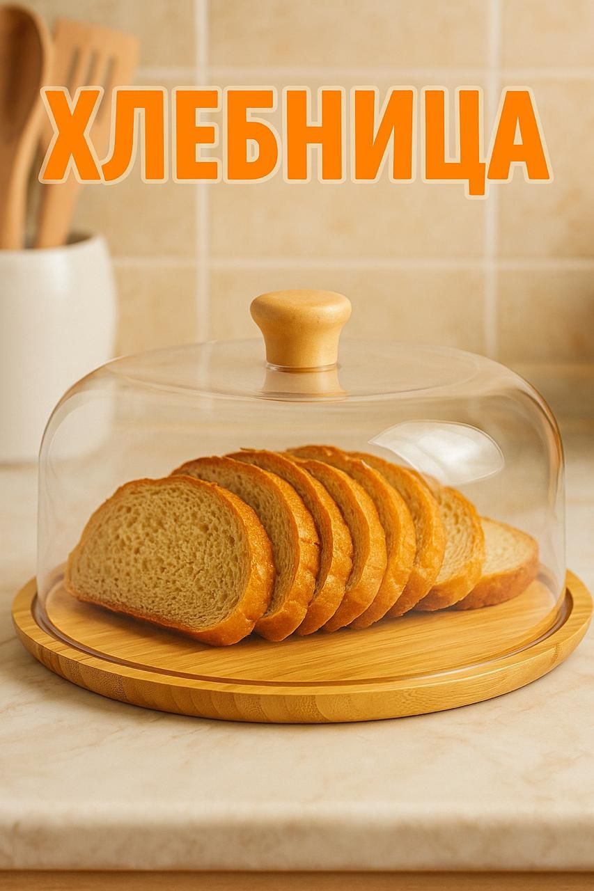 MIA HOME хлебница 8373-24, бамбук, акрил
