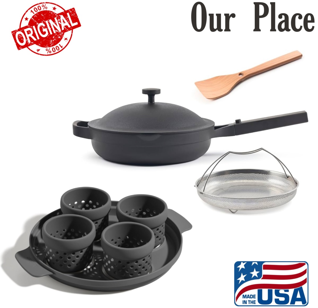 OUR PLACE набор посуды USA Always Pan Char 26.5 см 11 в 1