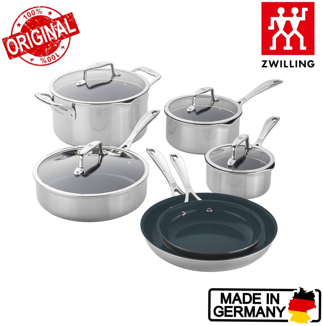 ZWILLING набор посуды Clad CFX 3-Ply 18/10 10 в 1