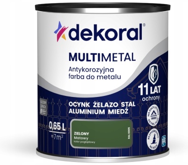 Dekoral акриловая Multimetal 0.65 л, зеленый цвет