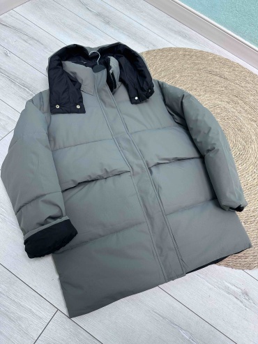 Зимняя куртка NEW LINE черный, серый