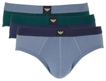 Брифы Emporio Armani синий, голубой, зеленый