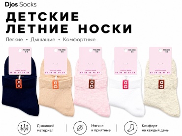 Носки Djos Socks S-3868 10 пар мультиколор 10-12 лет