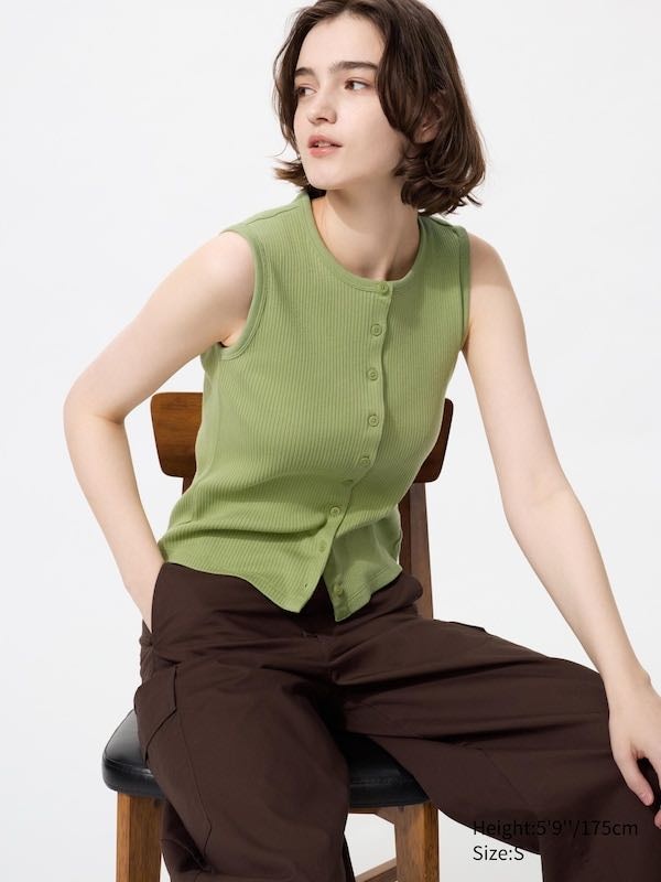 Топ Uniqlo хаки