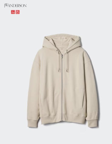 Худи Uniqlo бежевый