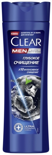 Clear Глубокое очищение шампунь 380 мл