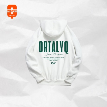 Худи QWERTY Ortalyq  белый