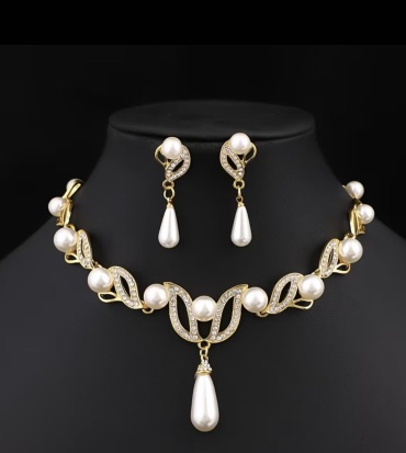 Xuping Jewelry бижутерный сплав, стразы, искусственный жемчуг