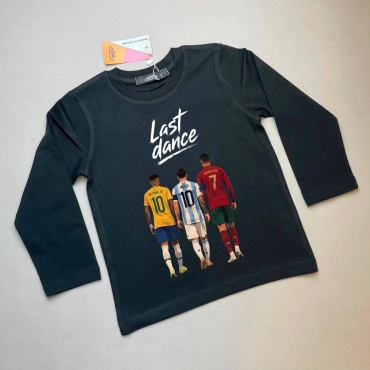 Свитшот Ahtan brand Last dance, Neymar Jr, Messi, Ronaldo черный