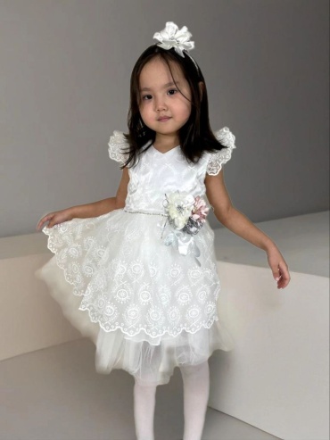 Нарядное платье Camellia kids белый