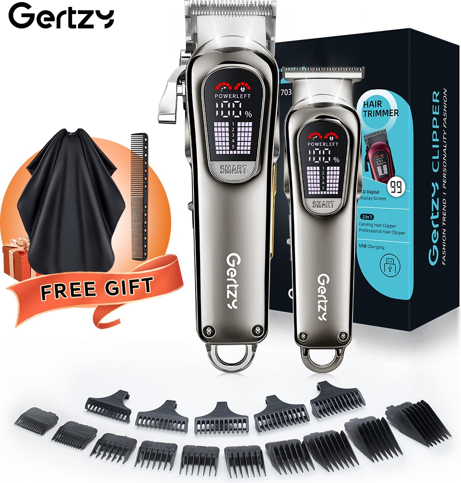 GERTZY набор для стрижки ZH-1203/ZH-1703 Silver серебряный