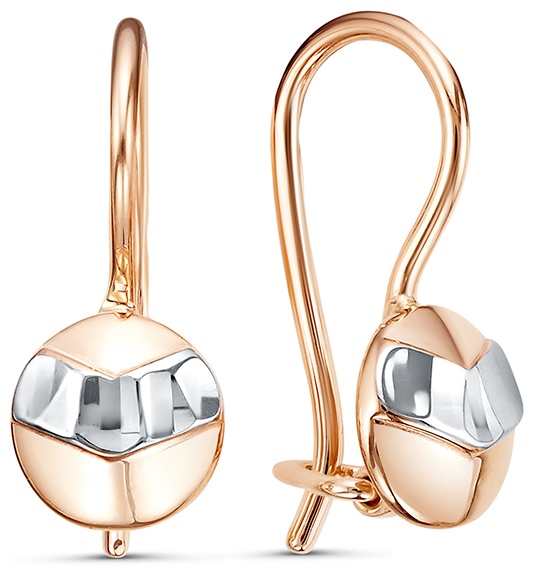 Серьги Lucente EAR-LU-585-121791 вес 1.29 г золото, без вставок