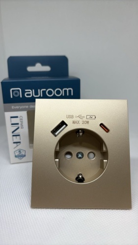 Auroom встраиваемая Linea 141104, электрический/USB,