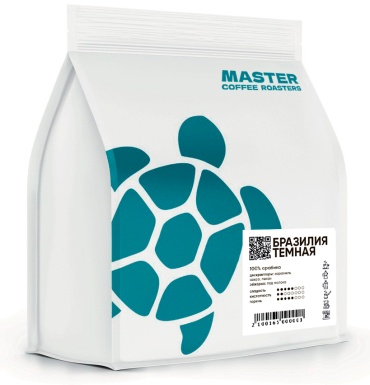 Кофе Master Coffee Бразилия Тёмная зерновой 250 г