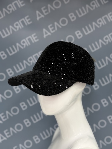 Бейсболка NEW COLLECTION размер 57, 58, 59, черный